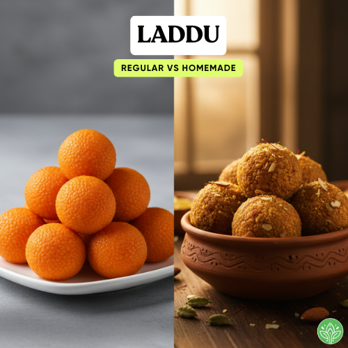 Regular Laddu vs Homemade Laddu: Which Is Better for Your Health?