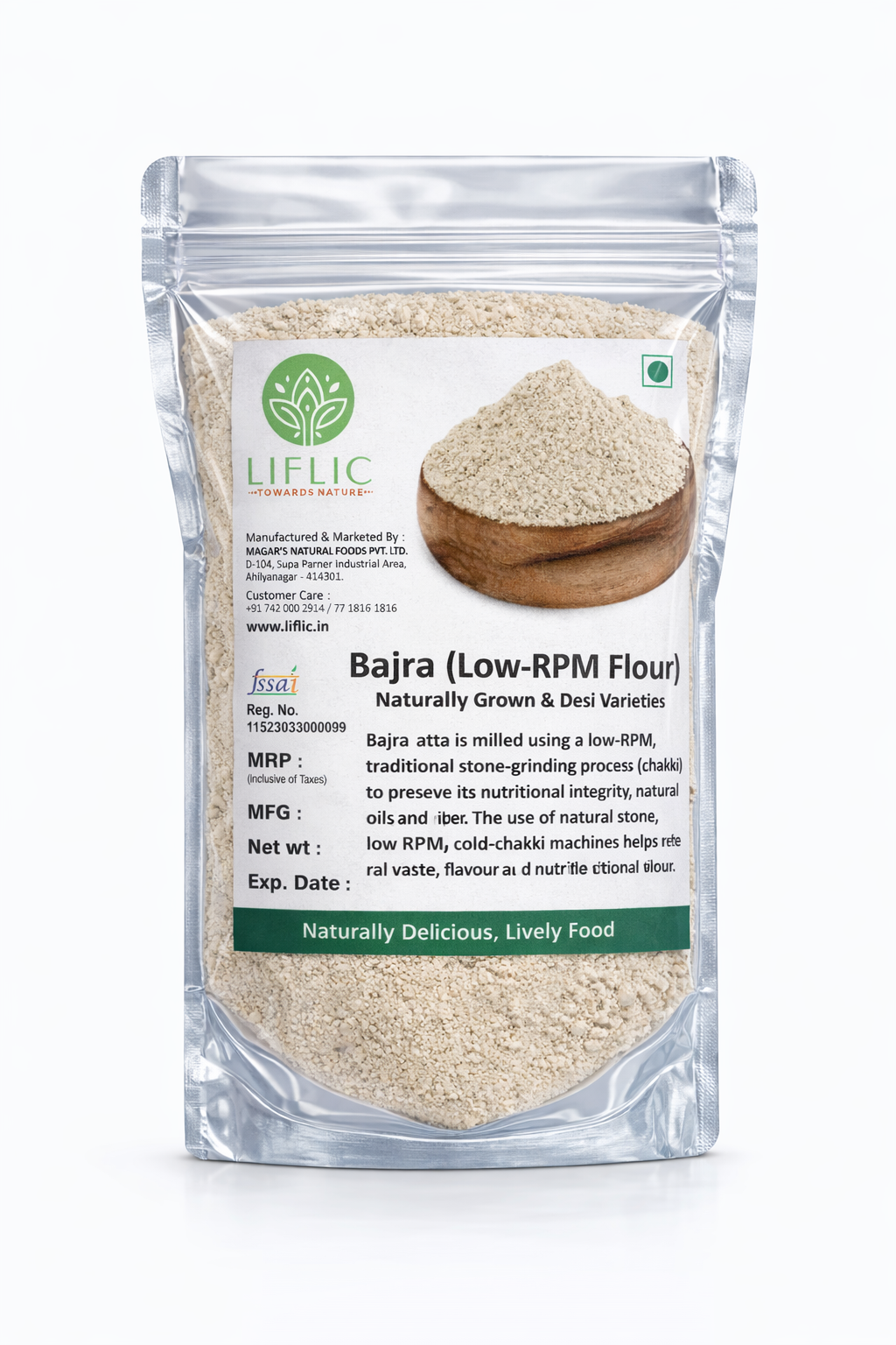 Bajra (Low RPM flour)