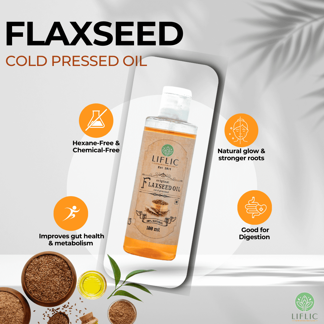 Cold-pressed Flaxseed Oil